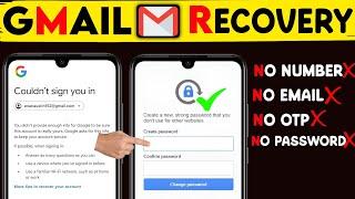 How to Recover Gmail Account 2025 | Gmail Account Recovery Without Phone Number| Email