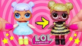 LOL SURPRISE из КИТАЯ в ЗОЛОТОЙ ШАР QUEEN BEE ООАК ! Игрушки своими руками ЛОЛ СЮРПРИЗ Анна Оськина