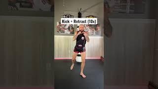 A Muay Thai shadowboxing workout to improve your kicks #shorts