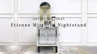 A Best Seller - Modern Etienne Mirrored Nightstand that We All Love!