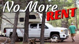 Living FREE In A 30 Year Old Truck Camper In Arizona National Forest