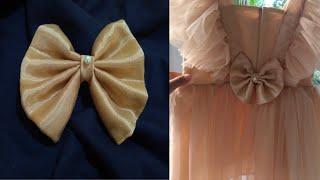 How to making fabric bow /bow making easy method/yumnas world