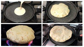 10 Minutes Recipe - The Perfect Roti (Phulka Chapati ) - No knead - No Rolling 