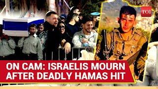 Israeli Soldiers Cry After Hamas Attack; Unusual Scenes At IDF Soldier's Funeral | Gaza War