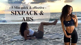 5 Minute Sixpack & Abs Workout | Quick & Effective Routine