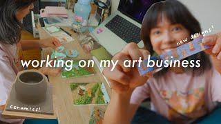 Artist diaries: Planning a shop update, new designs, starting ceramics? ️ Studio vlog