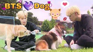 BTS PLAY WITH dogs 