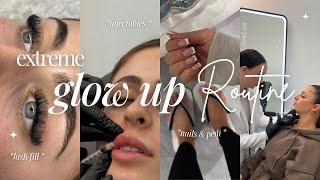 *extreme* WINTER GLOW UP ROUTINE‍️️injectables, lash fill, nails & pedi, hygiene shop + more