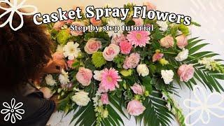 Create Stunning Casket Sprays, Funeral Flower Arrangement Tutorial