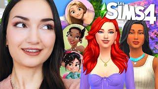 Et si les PRINCESSES DISNEY étaient des SIMS ?  | 1 SIM = 1 PRINCESSE | Challenge Sims 4