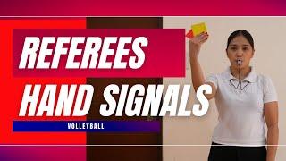 REFEREES HAND SIGNALS IN VOLLEYBALL