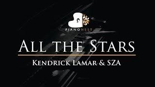 Kendrick Lamar & SZA - All the Stars - Piano Karaoke / Sing Along / Cover with Lyrics