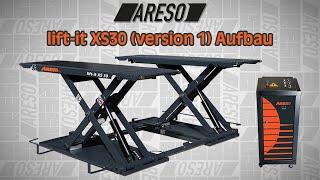 ARESO lift-it XS30 Kurzhubbühne, Montage, Aufbau, Einstellung