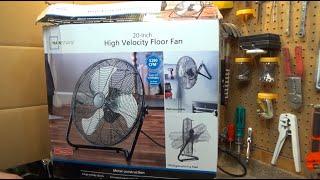 Mainstays SFC1-500B 20" High Velocity Floor Fan | Initial Checkout