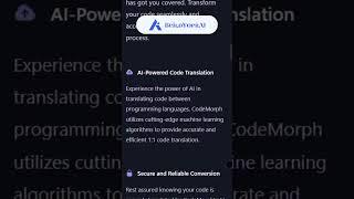 CodeMorph AI: Your Ultimate Code Translator