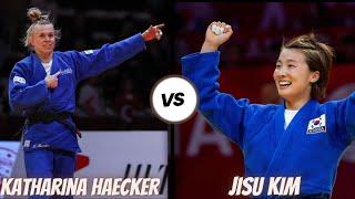 Jisu KIM  vs Katharina HAECKER - Zagreb Grand Prix 2023 - 柔道