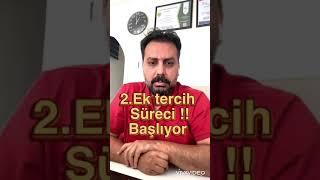 2.Ek tercihler başlıyor ve yapılan haksızlık