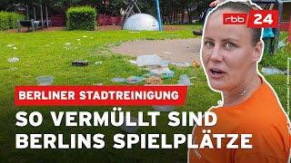 Vermüllte Spielplätze: BSR räumt auf