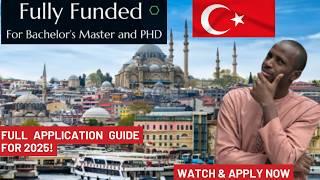 "How to Get the FULLY FUNDED Türkiye Buslari Scholarship 2025"