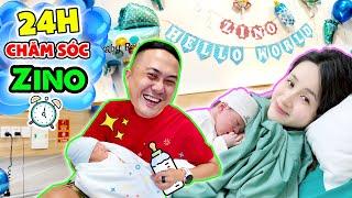 Thử Thách 24h Chăm Sóc Em Bé Zino Trong Bệnh Viện - Vê Vê Channel