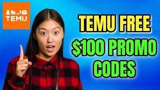 Temu Promo Codes How To Get FREE Temu $100 Coupon Tutorial 2025 