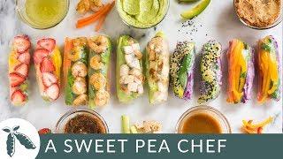 5 Healthy Spring Roll Recipes | A Sweet Pea Chef