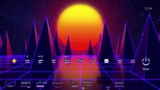 VHS Neon Pyramids Dynamic Theme