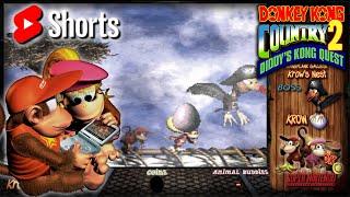 Donkey Kong Country 2: Diddy's Kong Quest [SNES] - World 1 Shortcuts & Vs. Krow [SHORTS]