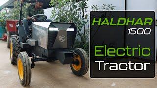 Sukoon Electric Tractor | Haldhar 1500 Trolley operation