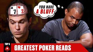 PHIL IVEY TOP 5 POKER READS ️  PokerStars