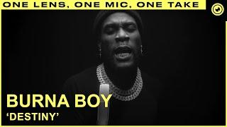 Burna Boy - Destiny (LIVE ONE TAKE) | THE EYE Sessions