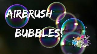 Learn to paint soap bubbles, an easy airbrush tutorial! An airbrush painting suitable for beginners!