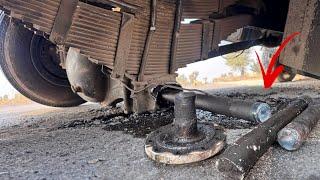 This is how to repairing a 3-Piece Broken Truck Axle