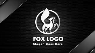 Professional Fox Logo Design in Pixellab | Fox logo design | Atulzalaedits