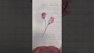 Easy Rose Drawing