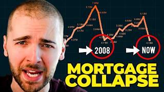 Demand has fallen off a cliff. Mortgage apps drop to lowest level since 2008.