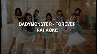 BABYMONSTER (베이비몬스터) - 'FOREVER' KARAOKE with Easy Lyrics