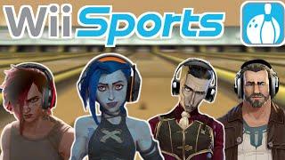 Jinx, Vi, Silco & Vander Play Wii Sports Bowling #2