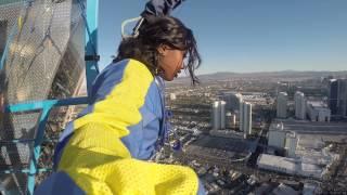 My Vegas Stratosphere Sky Jump Experience!! #Brave