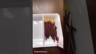 Pocky Biscuit Stick 3 Flavors Platter #shorts