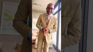 HOW TO STYLE A TAN SUIT FOR A PREPPY SPRING LOOK WITH LOAFERS. #ootd  #preppy ##summer