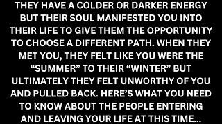 They manifested you so they could choose a new path but felt triggered by your light & pulled back.