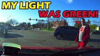RECKLESS DRIVER BLOWS THROUGH RED LIGHT AND INSTANTLY REGRETS IT