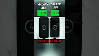 Galaxy A55 vs A54  Charging Test – Old vs New! Who's Faster? #shorts #viralvideo