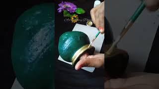 Easy Pot Painting Idea Unique Pot Painting ideas #pot #diy #painting #shorts #shortvideo #ytshorts
