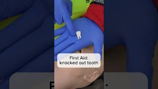 First Aid of a knocked out tooth  #ambulance #paramedic #rettungsdienst #firstaid #lifehacks