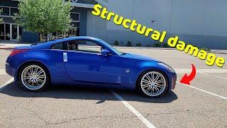 I drove one hour to buy this 2005 Nissan 350z come to find out it has structal damage!