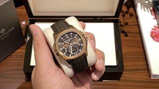 UNBOXING New Patek Philippe Aquanaut 5164r 2022 Travel Watch  in 4k