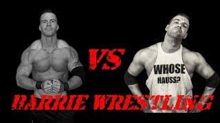 Tyson Dux vs Marc Hauss. Barrie Wrestling Heavyweight Championship