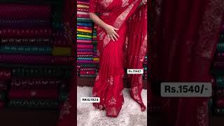 Russian Georgette Embroidery Sequence Sarees I Wholesale Shop I@Rkcollectionssarees